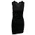 VESTIDO SIN MANGAS DRAPEADO Helmut Lang en Cupro negro