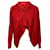 Zadig & Voltaire Cardigan mit offener Vorderseite aus roter Wolle  ref.530052