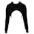 Maglia Cropped Givenchy in Cotone Nero  ref.530062