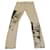 Helmut Lang x Barney's NYC Skinny Jeans mit Zeitungsdruck in grauem Lyocell Tencel  ref.530065