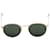 Ray-Ban Ray Ban Round Sunglasses in Green and Gold Metal Black  ref.530101