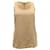 Burberry Ärmellose Bluse aus beiger Seide Fleisch  ref.530118