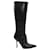 Jimmy Choo Point Toe Stiefel aus schwarzem Leder  ref.530122