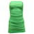 Dsquared2 Mini robe froncée en nylon vert Polyamide  ref.530134