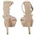 Burberry Polesden 120 Sandali Platform con Pizzo in Pelle Scamosciata Nude - vista 3