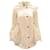 Burberry Zip Waterproof Raincoat Jacket in White Nylon Cream  ref.530154