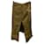 Vêtements Vetements Asymmetrischer Rock mit Gürtel aus brauner Baumwolle  ref.530167