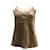 Vince Lace Trimmed Camisole in Beige Silk  ref.530212