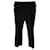Double Pantalones Prada con botones forrados en lana negra Negro  ref.530237
