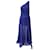 Halston Heritage One Shoulder Gown in Blue Polyester  ref.530280