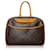 Louis Vuitton Brown Monogram Deauville Leather Cloth  ref.530418
