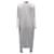 Theory Long Cardigan In Grey Wool-Linen  ref.530534