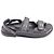 Timeless Sandali Chanel Trapuntati Dad con charm C foderato in pelle nera Nero