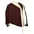 Valentino Garavani Asymmetrical Drape Blouse in Burgundy Silk Dark red  ref.530562