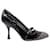 Zapatos de salón Miu Miu con puntera de goma en charol negro Cuero  ref.530602