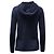 Kapuzenpullover Theory aus marineblauem Kaschmir - Ansicht 2