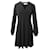 Michael Kors Kleid mit Blousonärmeln aus schwarzem Polyester  ref.530662