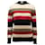 Iro Solal Ribbed Striped Small Sweater in Multicolor Acrylic Multiple colors  ref.530666