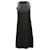 Vestido recto de crepé sin mangas en viscosa negra de Emporio Armani Negro Fibra de celulosa  ref.530710