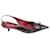 Zapatos de tacón en punta Prada Slingback en cuero marrón Castaño  ref.530738