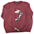 Lanvin Koi-Intarsien-Design-Pullover aus bordeauxroter Wolle  ref.530741