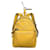 Colgantes Fendi bag mini backpack en cuero granulado amarillo  ref.530745
