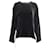 Blusa de manga larga con cordón ajustable Theory en terciopelo negro Viscosa Fibra de celulosa  ref.530761
