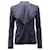 Jaqueta de terno sem abotoamento Theory em mistura de lã azul escura  ref.530781
