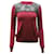 Mulberry Lace Detailed Sweater in Burgundy Lana Virgine Dark red Wool  ref.530785