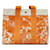 Hermès Handtaschen Beige Orange Leinwand  ref.530803