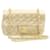 CHANEL Matelasse Chain Flap Shoulder Bag Leather Gold CC Auth 28907 Golden  ref.531042