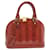 LOUIS VUITTON Vernis Rayures Alma BB Hand Bag Red LV Auth tp198 Patent leather  ref.531105