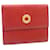 Céline CELINE Coin Purse Leather Red Auth 28728  ref.531111