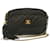 CHANEL Matelasse Chain Shoulder Bag Lamb Skin Fringe Black Gold CC Auth hs691 Golden  ref.531168