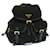 PRADA Backpack Nylon Black Gold Auth 29215 Golden  ref.531549