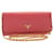 Saffiano PRADA Safiano Leather Chain Wallet Pink Auth ar6601  ref.531977