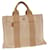 Hermès HERMES Fourre ToutPM Hand Bag Canvas Beige Auth nh531 Cotton  ref.532571