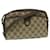 GUCCI Web Sherry Line GG Canvas Shoulder Bag Beige Red Green Auth ar6626  ref.532659