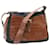 PRADA Shoulder Bag Nylon Leather Black Brown Auth fm1163  ref.533482