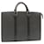 LOUIS VUITTON Taiga Porte Documents Rozan Business Bag Black M30052 Auth ar6487 Leather  ref.533824