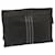 Hermès HERMES Fourre Tout Clutch Bag Canvas Black Auth jk972 Cloth  ref.533892