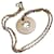 Chanel Clover Pendant Sterling Silver Necklace Silvery  ref.534125