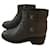 Chanel Ankle Boots Grey Leather  ref.534130