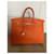 Hermès Borsa HERMES BIRKIN Arancione Pelle  ref.534147