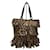[Used] YVES SAINT LAURENT ◆ Fringe / Handbag / Leather / BRW / Leopard Brown  ref.534162