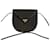 [Occasion] Yves Saint Laurent Logo YSL Garnitures Métalliques Cuir Vintage Mini Sac à Bandoulière Pochette Sakosh Noir Marron  ref.534228