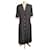 Robe vintage KL by Karl Lagerfeld Viscose Noir Blanc  ref.534538