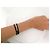 BRACCIALE NUOVO DODO POMELLATO NODO DBB9100 in argento 925 & PELLE NERA 14 cm argento Nero - vista 6