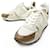 LOUIS VUITTON RUN AWAY SHOES 36.5 MONOGRAM CANVAS SNEAKERS White Leather  ref.535129