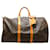 Louis Vuitton Brown Monogram Keepall Bandouliere 50 Leather Cloth  ref.535266